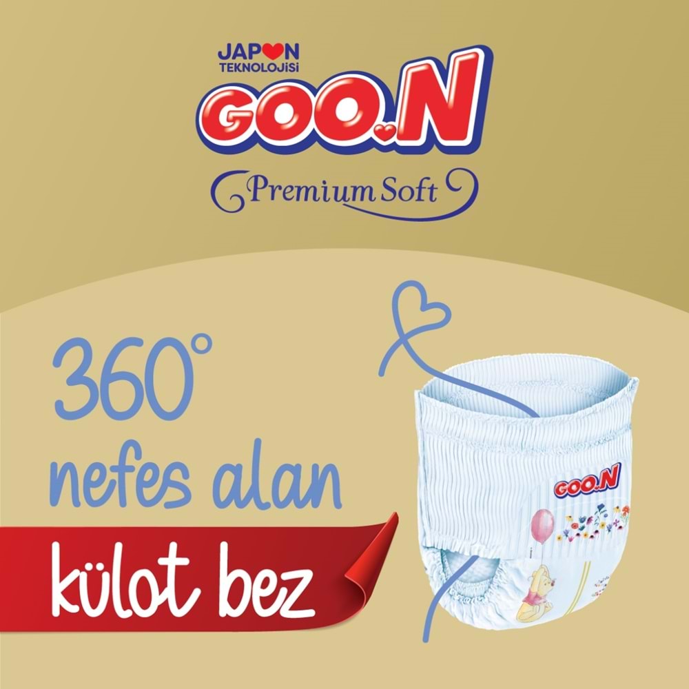 Goon Premium Soft Külot Bebek Bezi Beden:7 (18-30Kg) XX Large 144 Adet Avantaj Fırsat Pk
