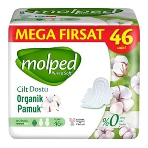 Molped Pure&Soft Hijyenik Ped Normal 184 (4PK*46) Adet Mega Pk