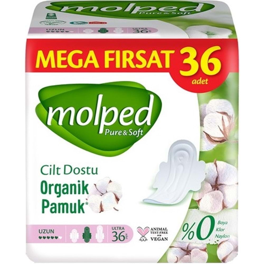 Molped Pure&Soft Hijyenik Ped Uzun 648 (18PK*36) Adet Mega Pk