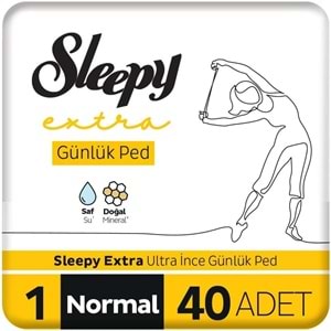 Sleepy Extra Günlük Ped Normal 120 Adet Mega Pk (3PK*40)