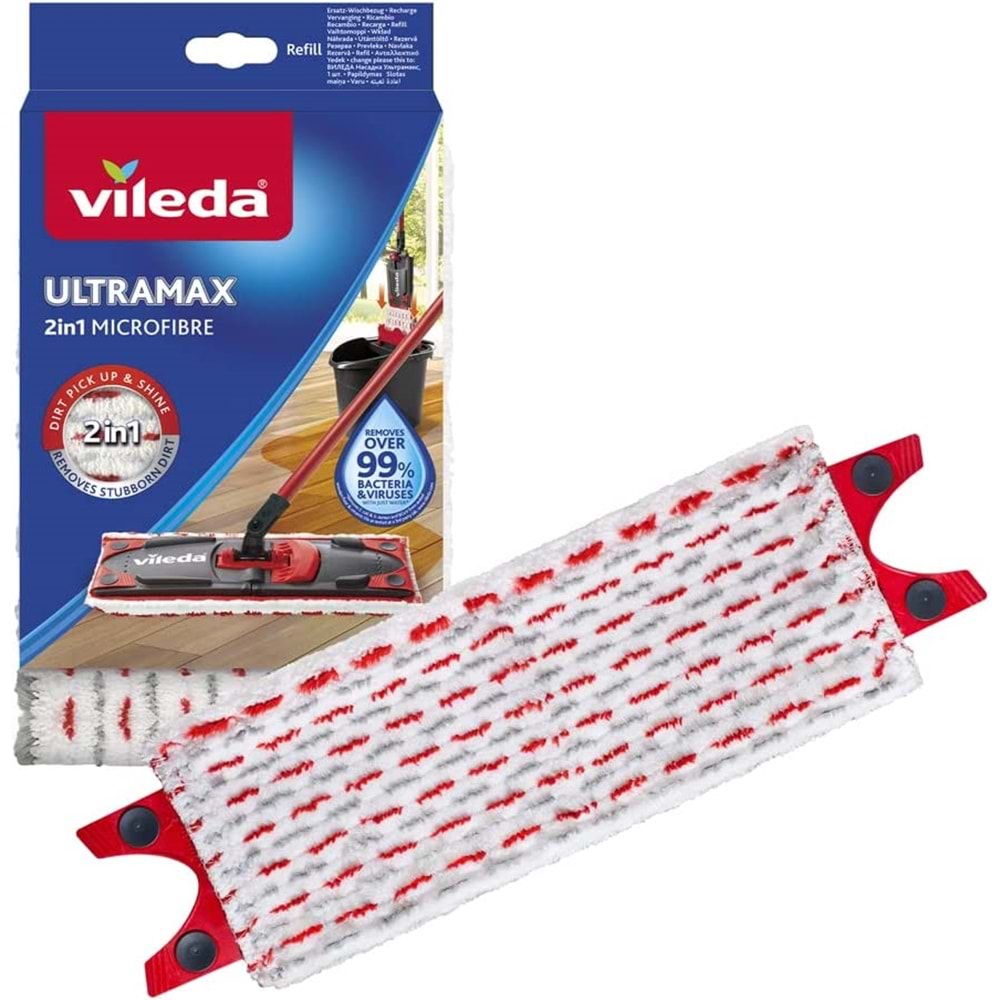 Vileda Ultramat Mikrofiber Yedek Mop (6 Lı Set)
