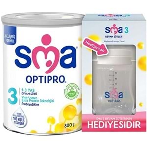 Sma Optipro 800GR No:3 Devam Sütü (1-3 Yaş) (Alıştırma Bardağı Hediyeli) (2 Li Set)