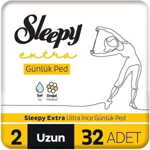 Sleepy Extra Günlük Ped Uzun 128 Adet Standart Pk (4PK*32)