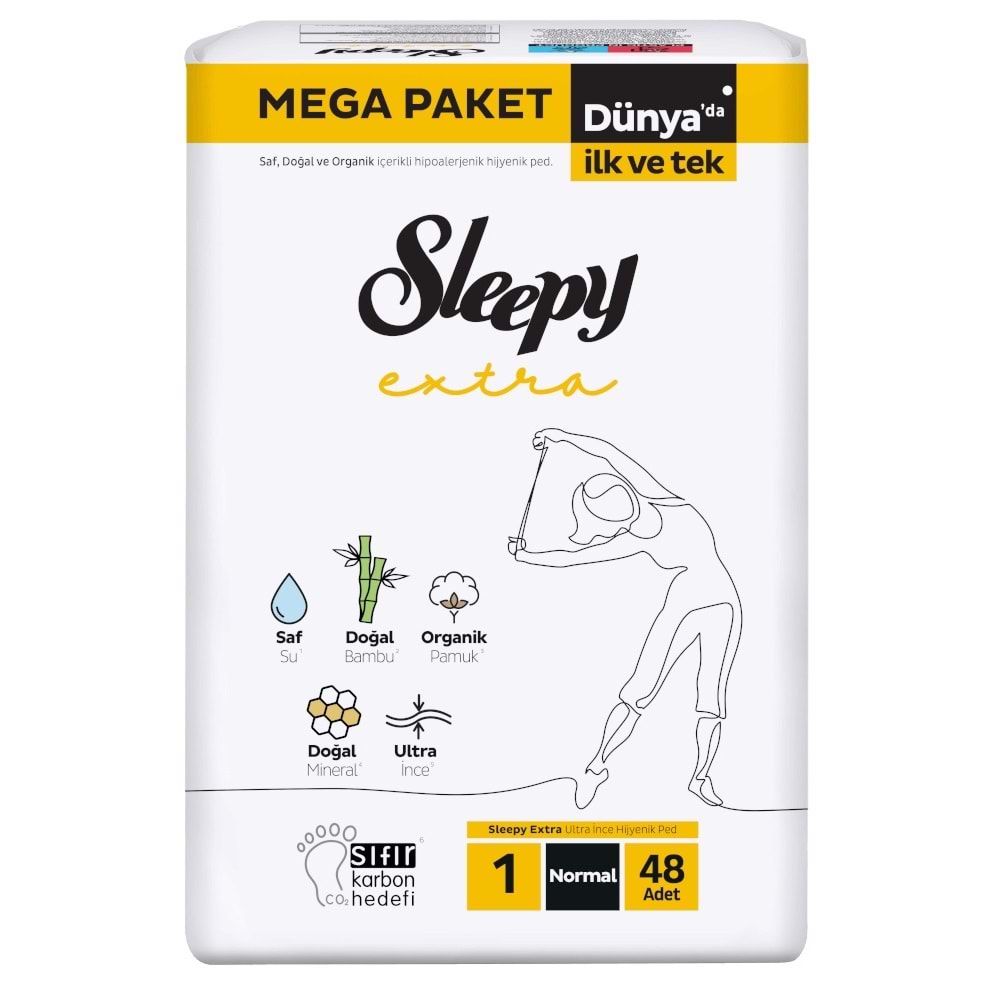 Sleepy Extra Hijyenik Ped Normal 864 Adet Mega Pk (18PK*48)