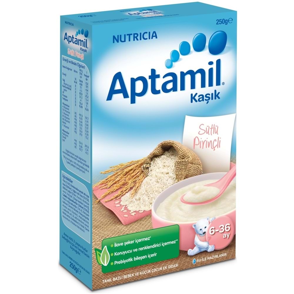 Aptamil Kaşık Maması 250Gr Sütlü Pirinçli 3 Lü Set
