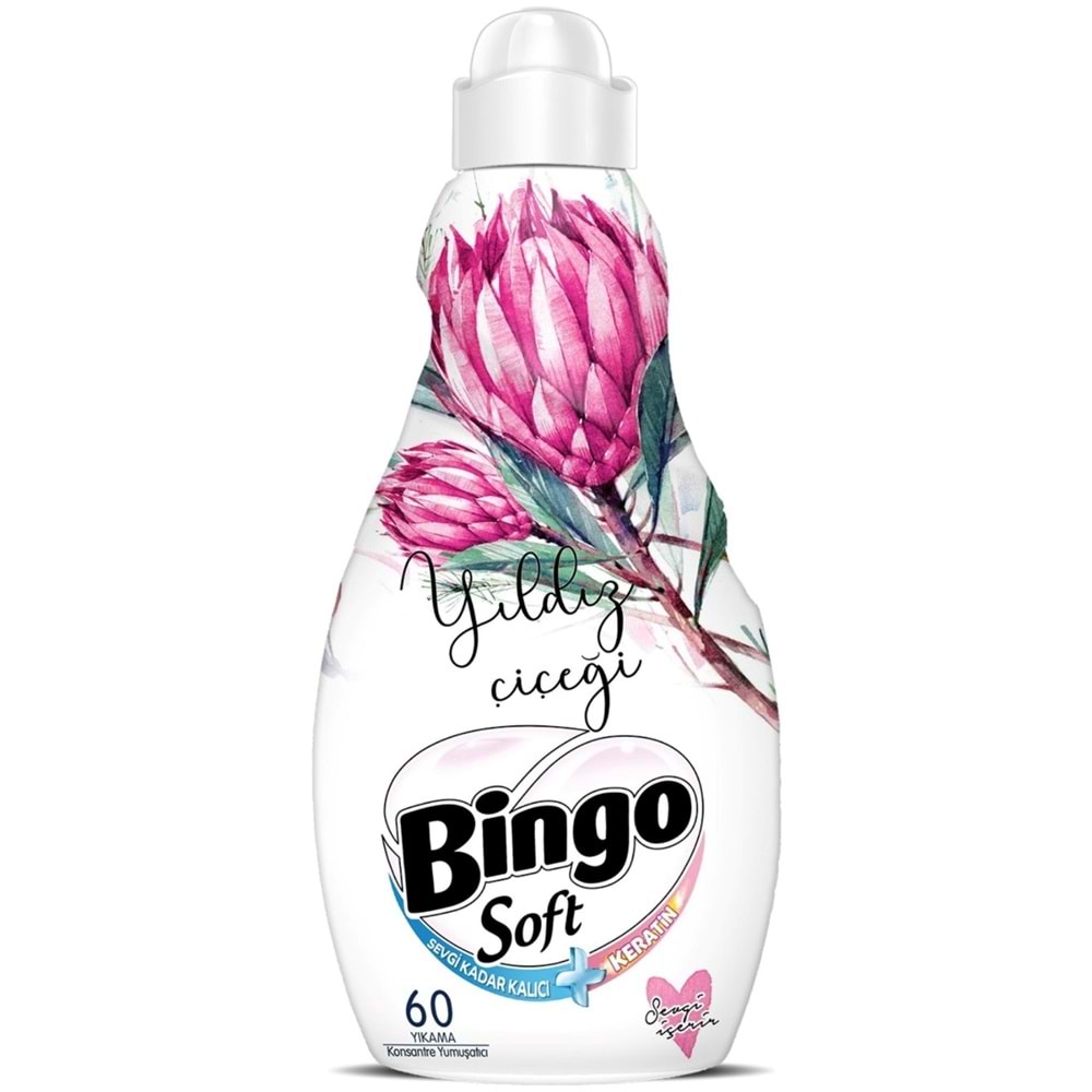 Bingo Soft Çamaşır Yumuşatıcı Konsantre 1440ML Yıldız Çiçeği (2 Li Set)