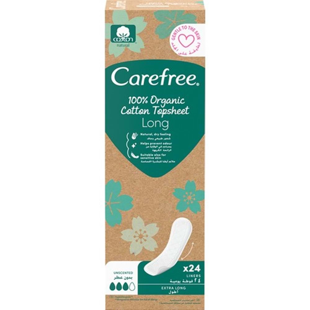 O.B Carefree Günlük Ped Organic Cotton Topsheet Uzun 120 Adet (5PK*24)