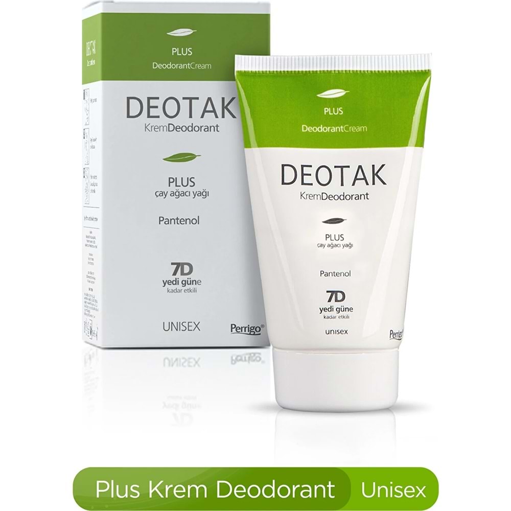 Deotak Krem Deodorant 35ML Plus (Çay Ağaçı Yağı) (2 Li Set)