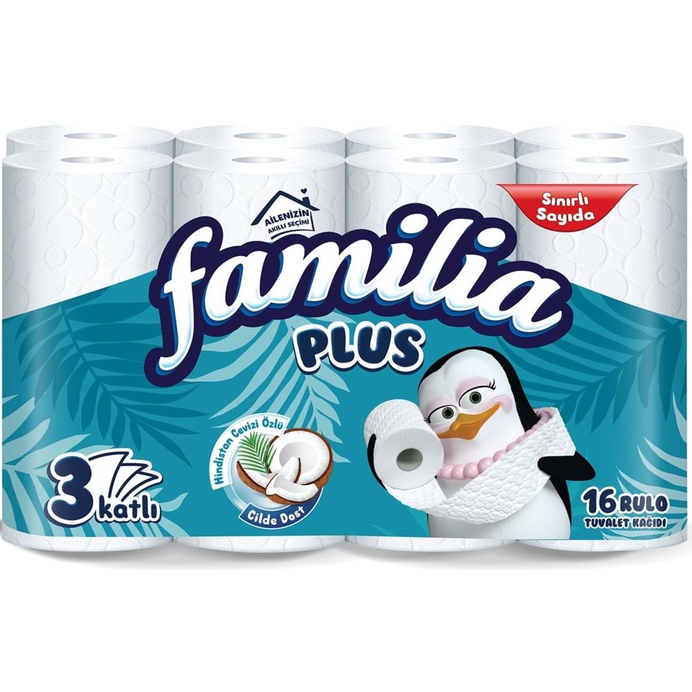 Familia Plus Tuvalet Kağıdı (3 Katlı) 192 Li Pk Coconut Özlü (12PK*16)