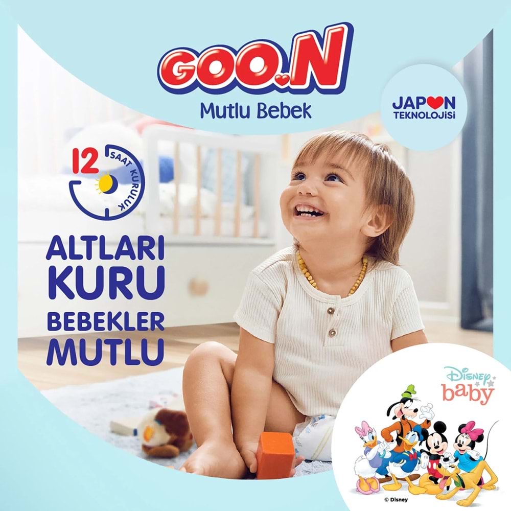 Goon Mutlu Bebek Bebek Bezi Beden:4 (9-14Kg) Maxi 500 Adet Mega Fırsat Pk