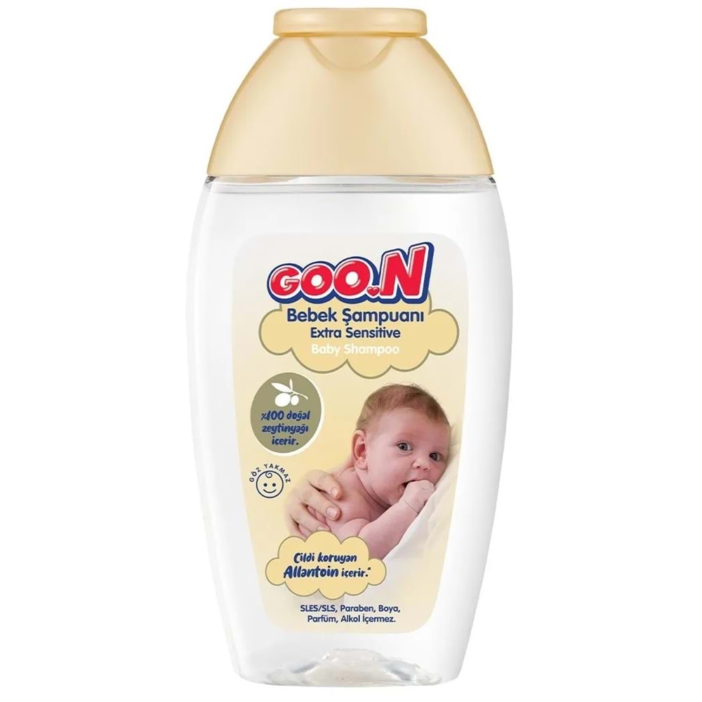 Goon Bebek Saç ve Vücut Şampuanı 200ML Ekstra Sensitive/Hassas (12 Li Set)
