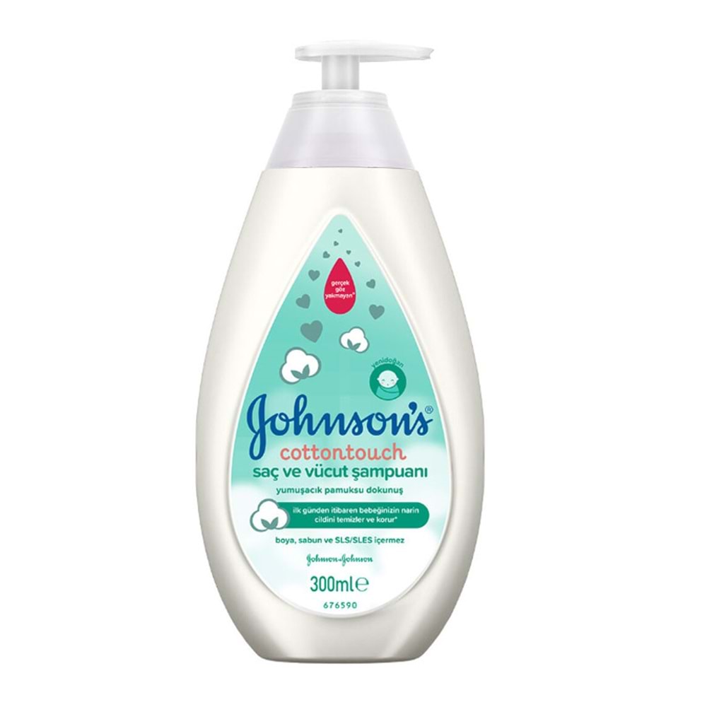 Johnsons Baby Bebek Saç ve Vücut Şampuanı 300ML Cottontouch (3 Lü Set)