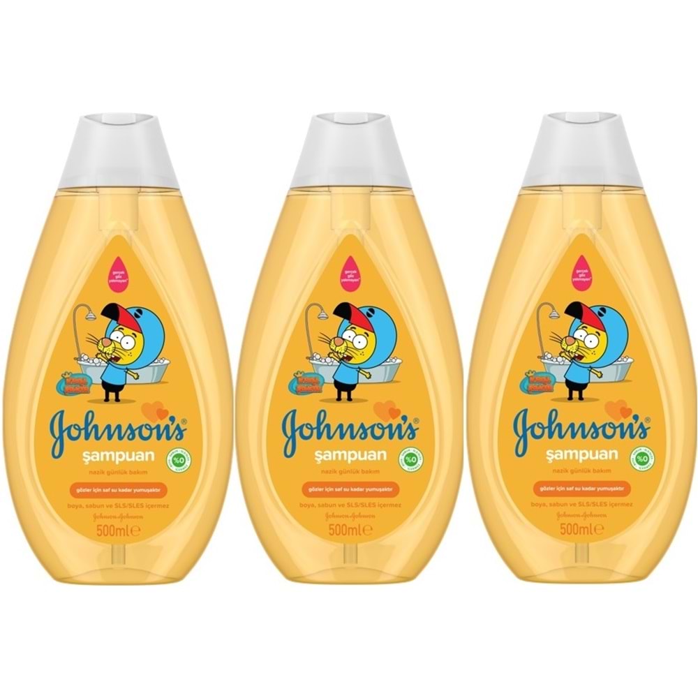 Johnsons Baby Bebek Şampuanı 500ML Kral Şakir Klasik (3 Lü Set)