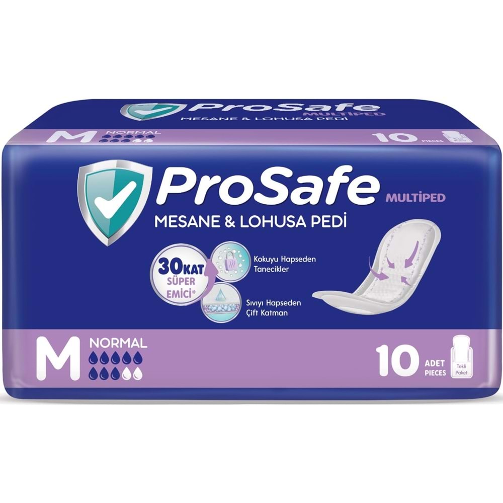 Prosafe Mesane & Lohusa Pedi M-Orta Normal 50 Adet (5PK*10)