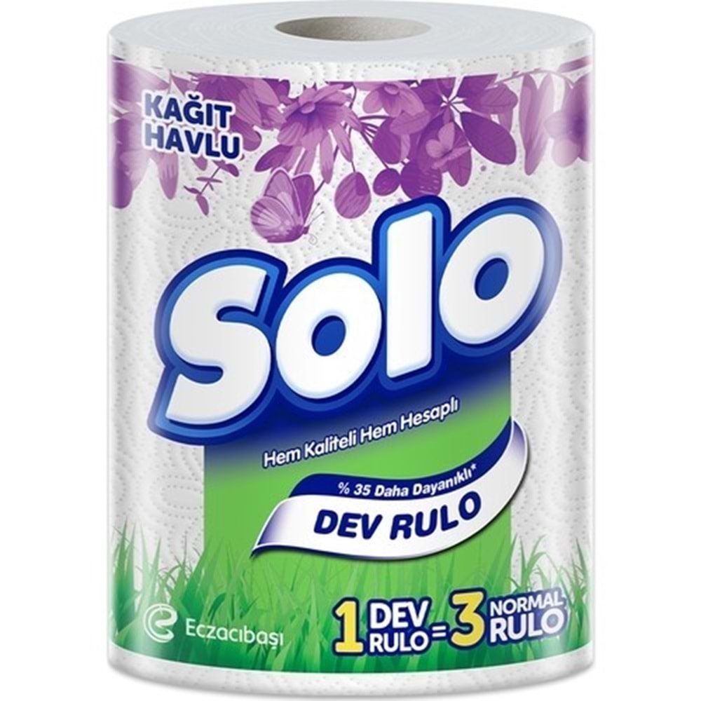 Solo Kağıt Havlu Dev Rulo Pk (3 Lü Set)