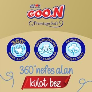 Goon Premium Soft Külot Bebek Bezi Beden:7 (18-30Kg) XX Large 21 Adet Ekonomik Pk