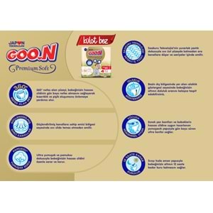 Goon Premium Soft Külot Bebek Bezi Beden:7 (18-30Kg) XX Large 21 Adet Ekonomik Pk
