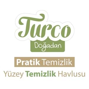 Turco Doğadan Pratik Yüzey Temizlik Havlusu 100 Yaprak Yeşil Sabun/Yeşil Çam Plastik Kapaklı