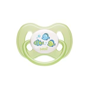 Bebsi Emzik Ortodontik Damaklı Kelebek No:1 Pembe-Yeşil (2 Li PK) Fırsat Pk
