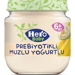 Hero Baby Kavanoz Maması 120GR Prebiyotikli Muzlu Yoğurtlu