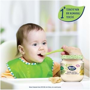 Hero Baby Kavanoz Maması 120GR Prebiyotikli Muzlu Yoğurtlu
