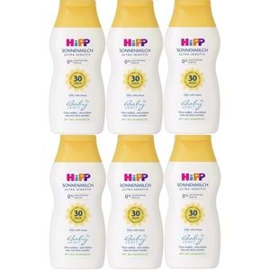 Hipp Babysanft Bebek Güneş Sütü 200Ml (30 Faktör) (6 Lı Set)