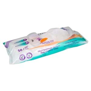 Lüx Hasta Vücut Temizleme Islak Mendil Havlu 50 Yaprak XL (9 Lu Set)