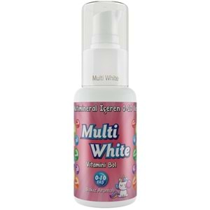 Multi White Diş Macunu 50ML Sakız Aromalı Bol Vitaminli (0-10 Yaş) (2 Li Set)
