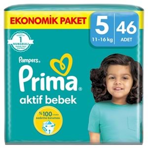 Prima Bebek Bezi Beden:5 (11-16Kg) Junior 138 Adet Ekonomik Fırsat Pk