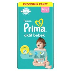 Prima Bebek Bezi Beden:4 (9-14Kg) Maxi 216 Adet Süper Ekonomik Fırsat Pk