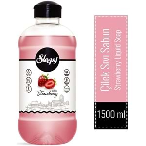 Sleepy Sıvı Sabun 1500ML Strawberry/Çilek (12 Li Set)