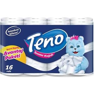 Teno Ultra Tuvalet Kağıdı Çift Katlı 96 Lı Paket (6PK*16) (Avantaj Pk Serisi)